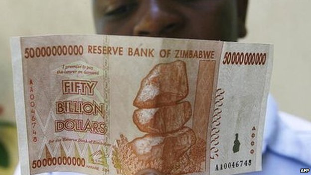 Hyperinflation back in 2008 meant prices often changed by the hour in Zimbabwe